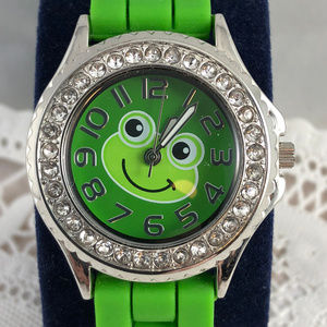 Frogs can Like Diamonds Silicone Band & Crystals